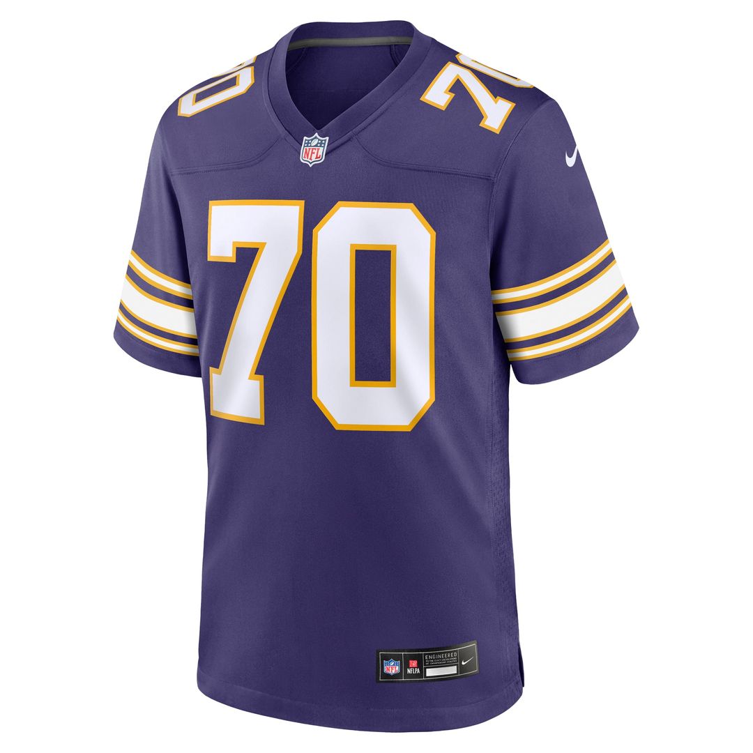 Minnesota Vikings Jim Marshall Nike Retired Player Alternate Game Jersey - Purple