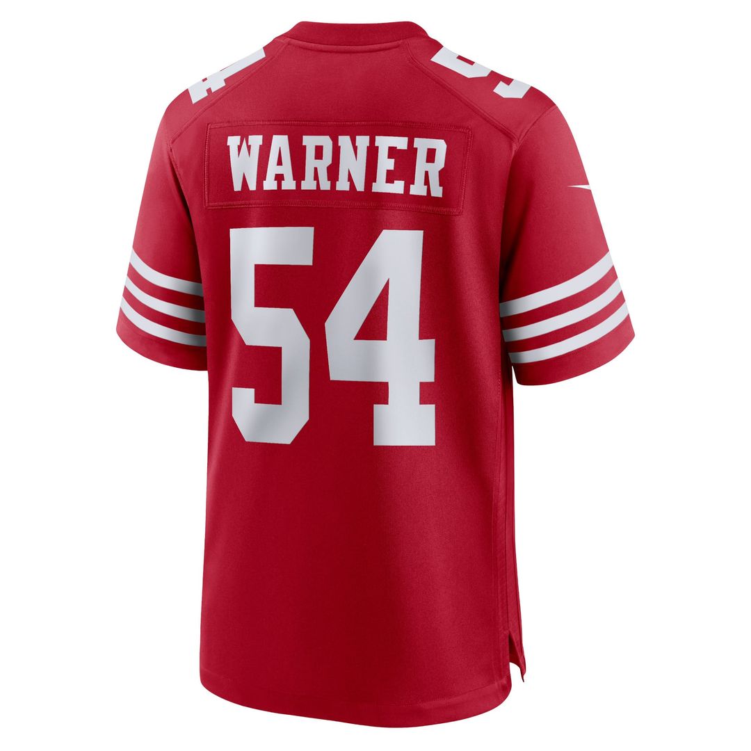 San Francisco 49ers Fred Warner Nike Player Game Jersey - White