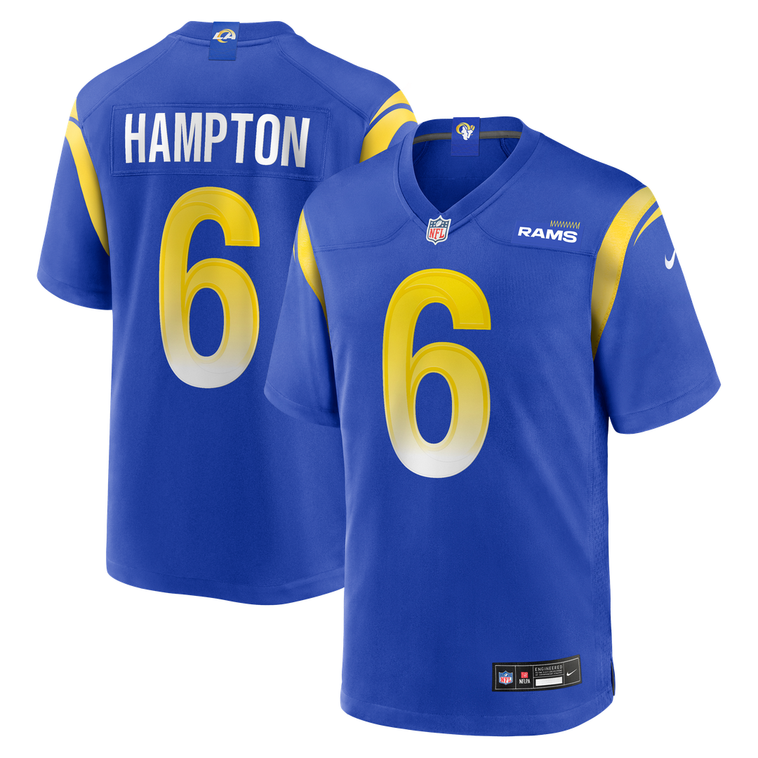 Los Angeles Rams Nick Hampton Nike Team Game Jersey - Royal