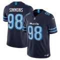Tennessee Titans Jeffery Simmons Nike 2026 Rivalries Collection Stitched Limited Jersey - Navy