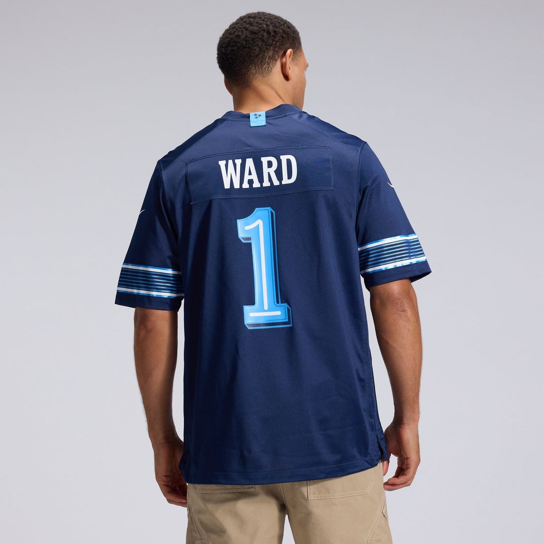 Tennessee Titans Cameron Ward Nike 2026 Rivalries Collection Game Jersey - Navy