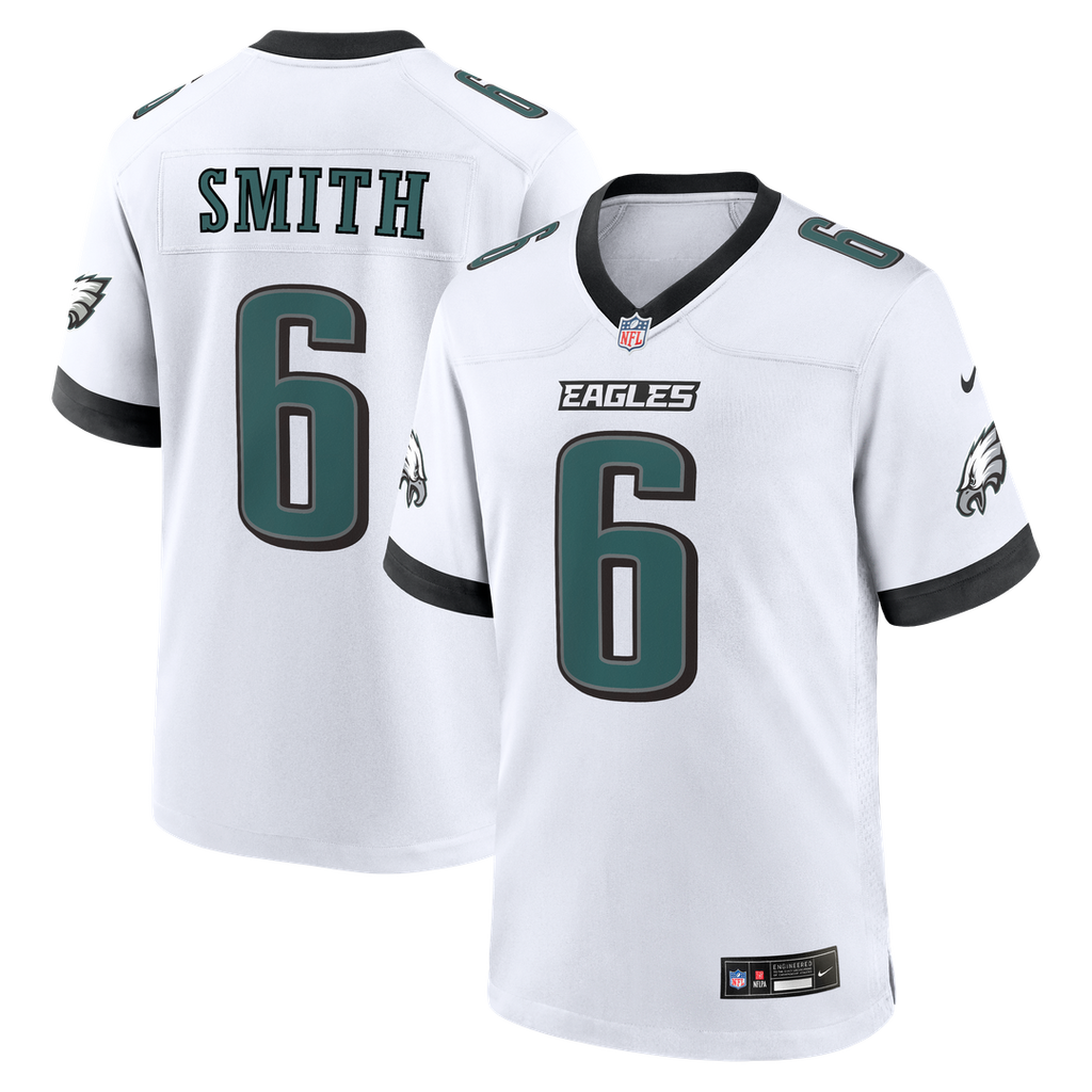 Philadelphia Eagles DeVonta Smith Nike Game Jersey - White