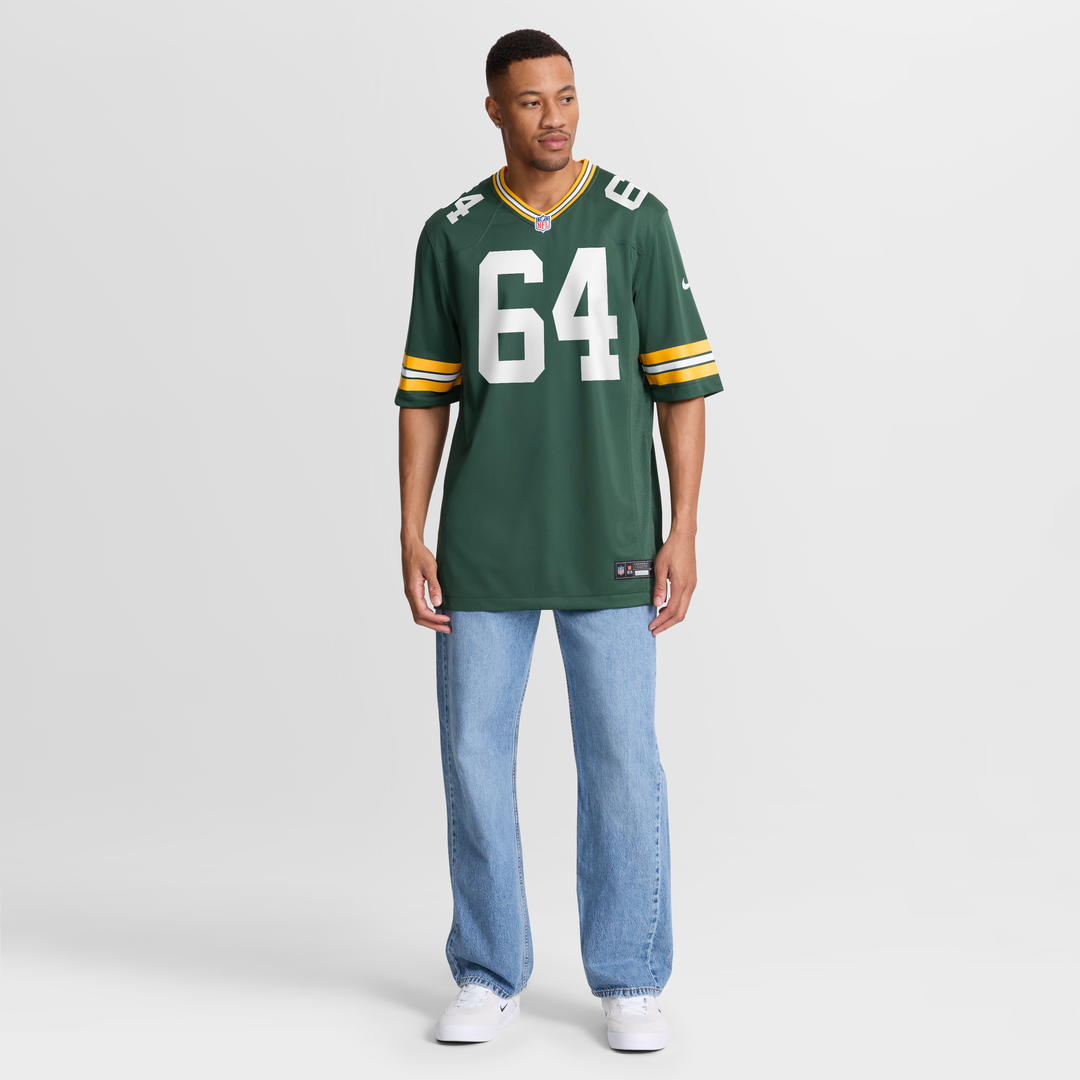 Green Bay Packers Jerry Kramer Nike Game Retired Player Jersey - Green