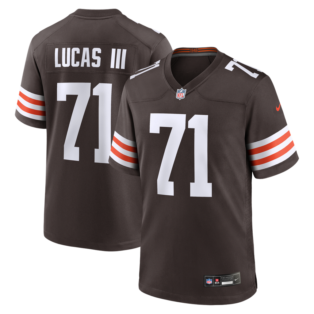 Cleveland Browns Cornelius Lucas Nike Team Game Jersey - Brown