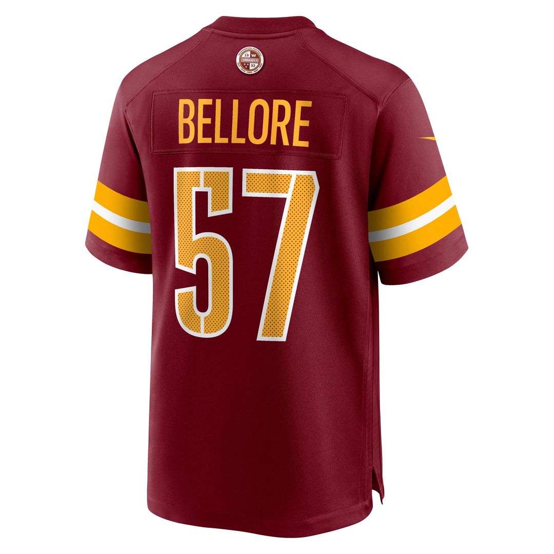 Washington Commanders Nick Bellore Nike Team Game Jersey - Burgundy