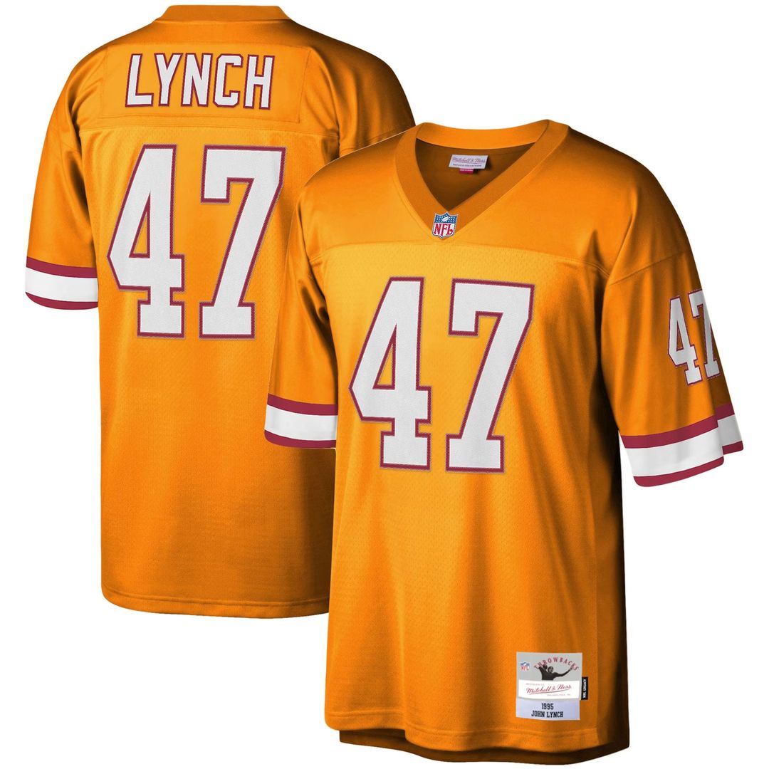 Tampa Bay Buccaneers John Lynch Mitchell & Ness Big & Tall 1995 Legacy Retired Player Jersey - Orange