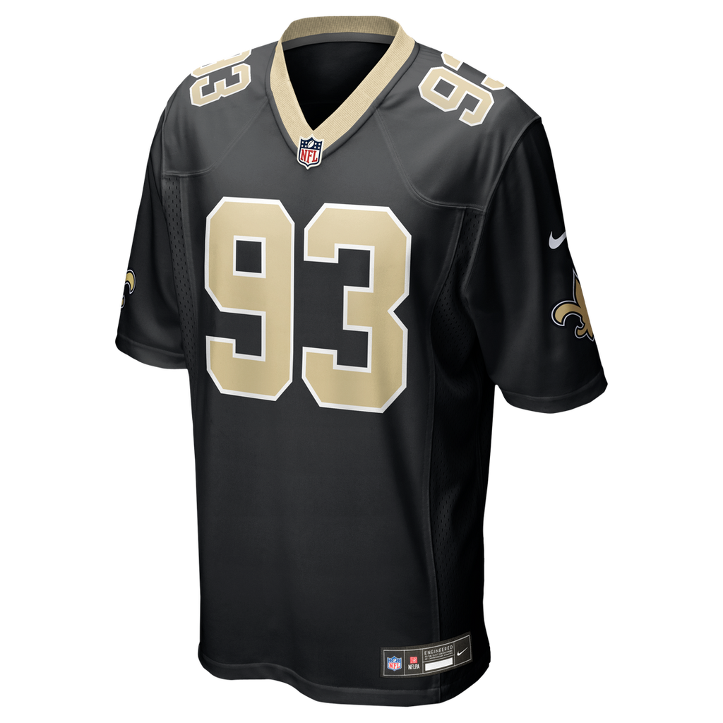 New Orleans Saints Nathan Shepherd Nike Game Jersey - Black