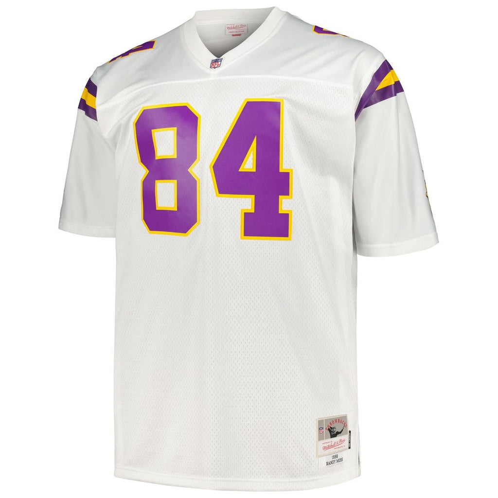 Minnesota Vikings Randy Moss Mitchell & Ness Big & Tall 1998 Legacy Retired Player Jersey - White