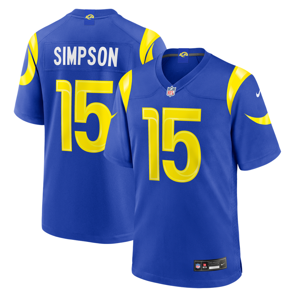 Los Angeles Rams Ty Simpson Nike Team Game Jersey - Royal