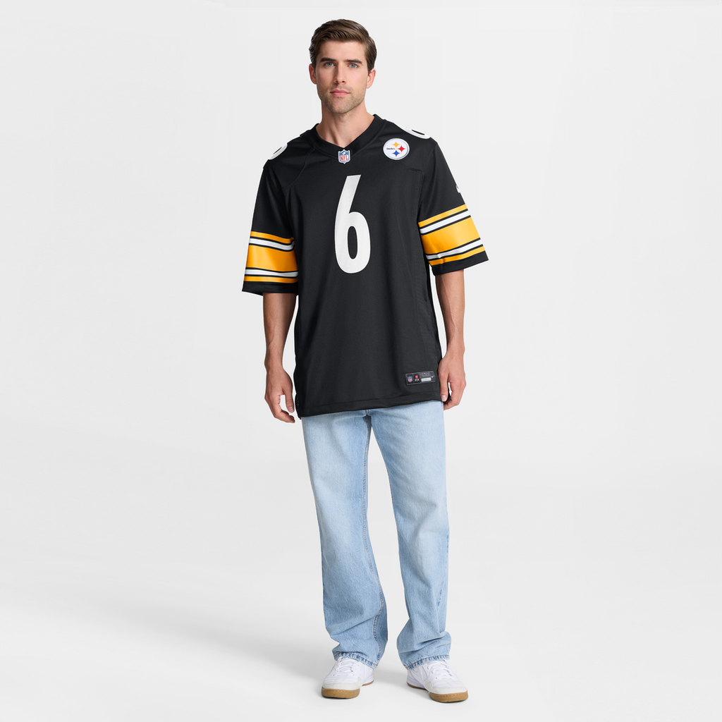 Pittsburgh Steelers Patrick Queen Nike Game Jersey - Black