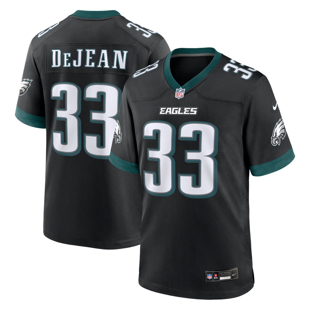 Philadelphia Eagles Cooper DeJean Nike Alternate Game Jersey - Black