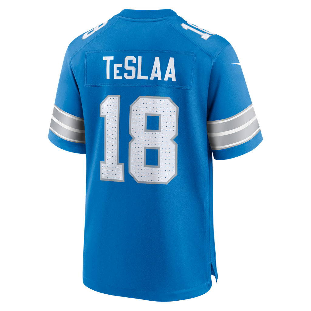 Detroit Lions Isaac TeSlaa Nike Game Player Jersey - Blue