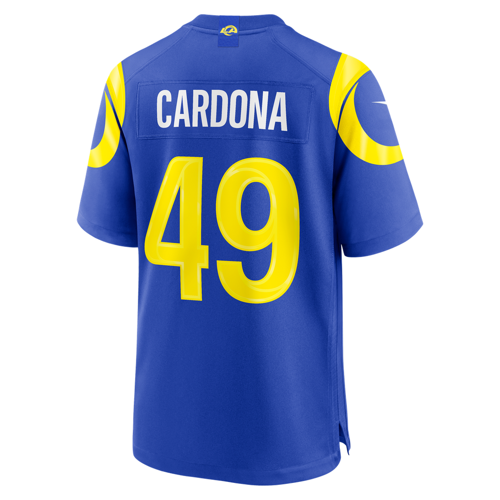Los Angeles Rams Joe Cardona Nike Team Game Jersey - Royal