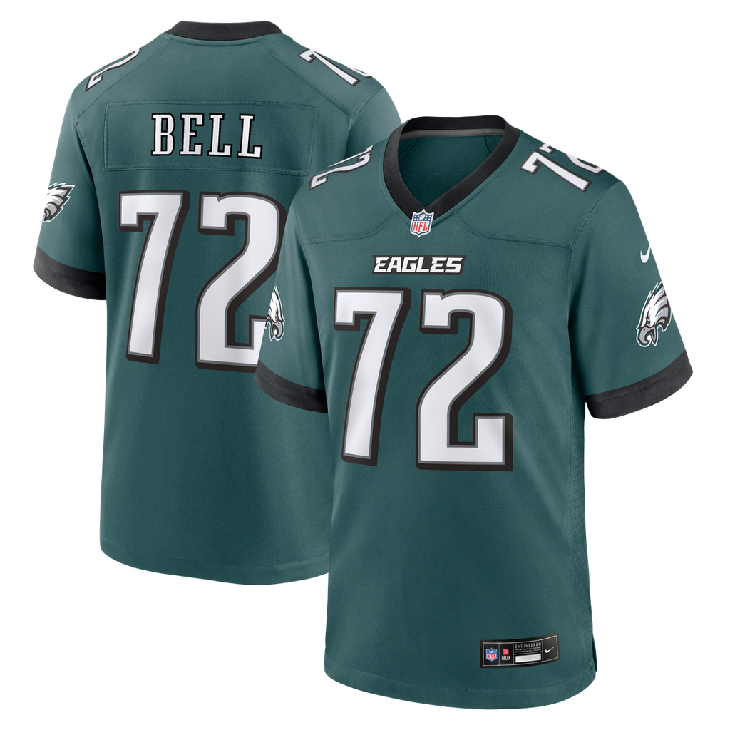 Philadelphia Eagles Markel Bell Nike Team Game Jersey - Midnight Green