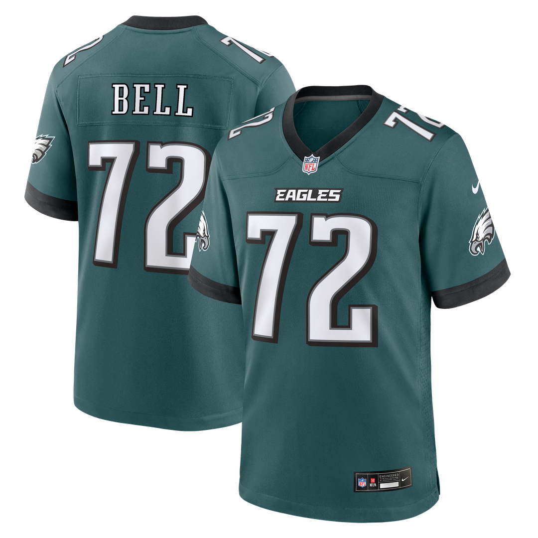 Philadelphia Eagles Markel Bell Nike Team Game Jersey - Midnight Green