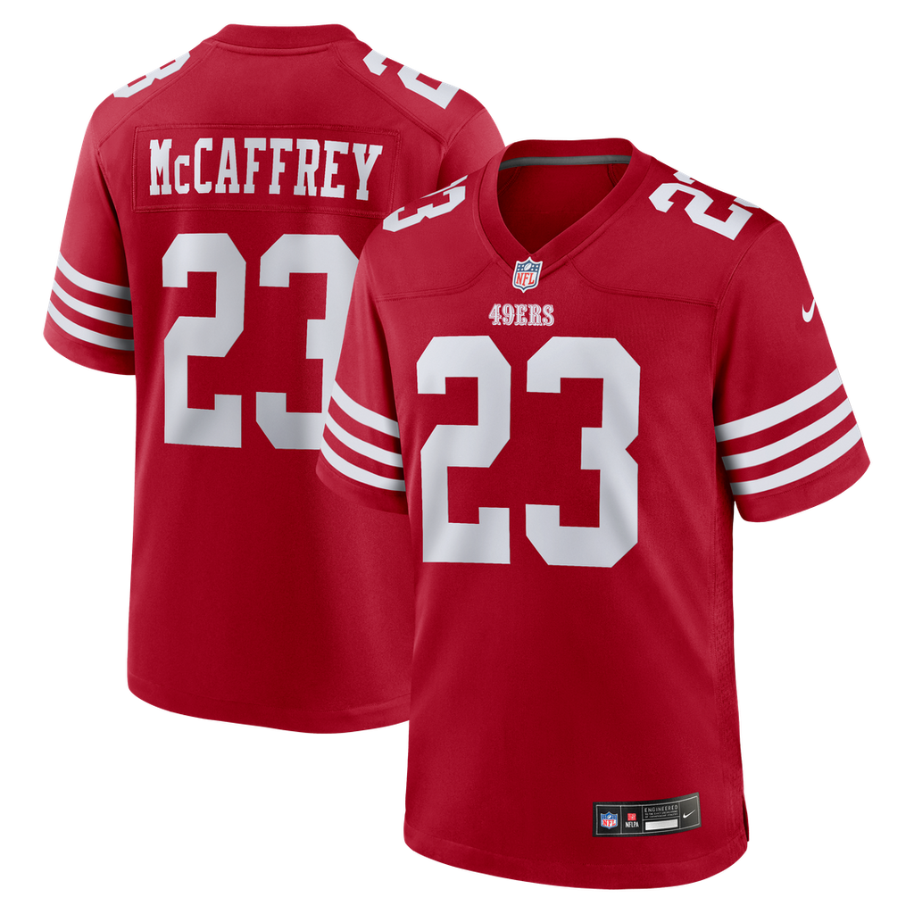 San Francisco 49ers Christian McCaffrey Nike Game Player Jersey - Scarlet
