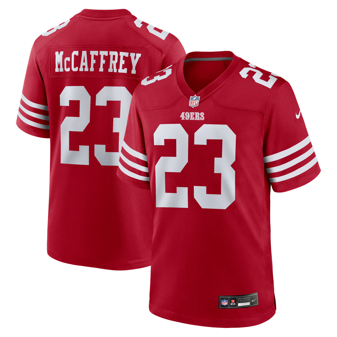 San Francisco 49ers Christian McCaffrey Nike Game Player Jersey - Scarlet