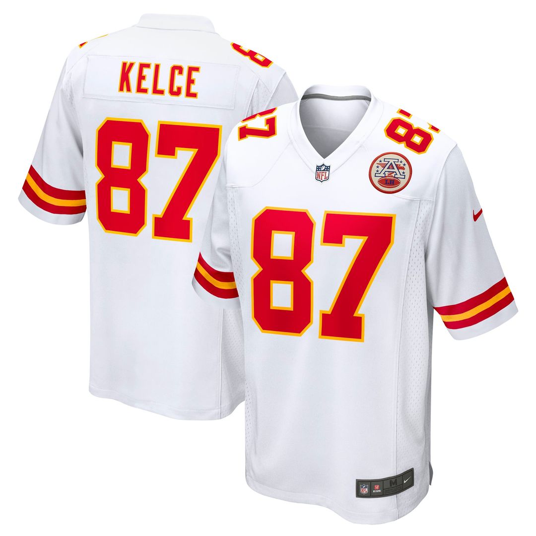 Kansas City Chiefs Travis Kelce Nike Player Game Jersey - White