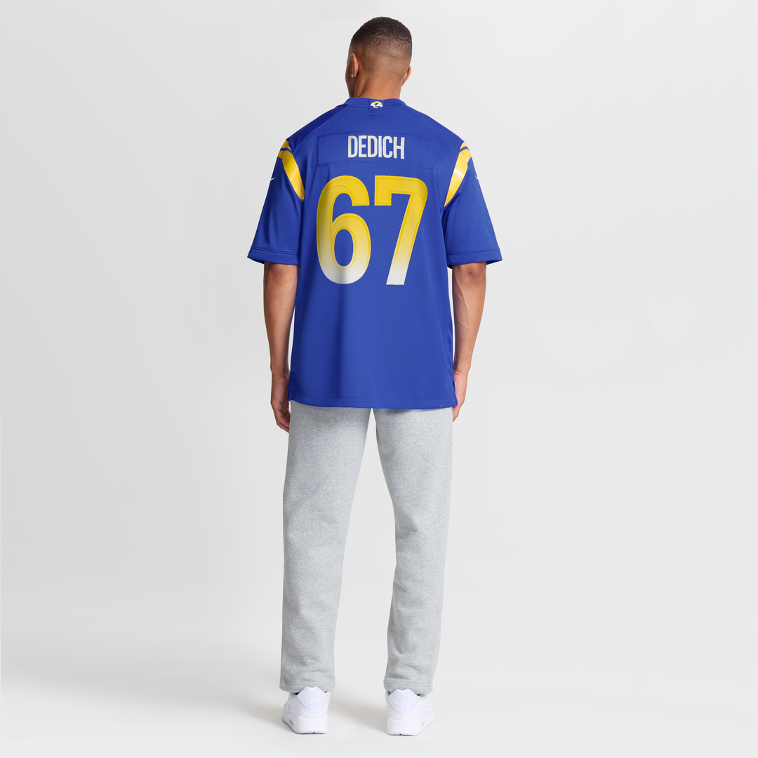 Los Angeles Rams Justin Dedich Nike Game Jersey - Royal