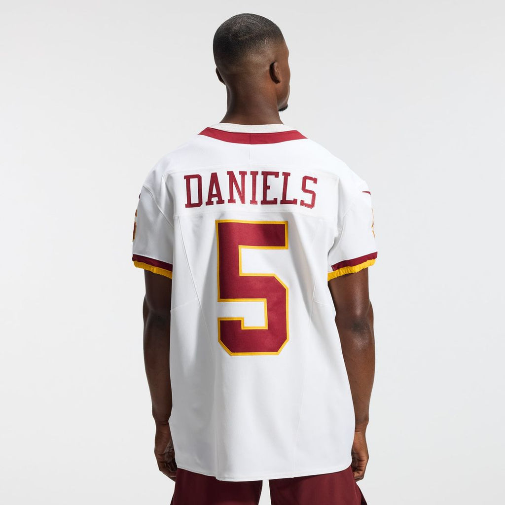 Washington Commanders Jayden Daniels Nike Alternate 2 Super Bowl Era Vapor F.U.S.E. Elite Jersey - White