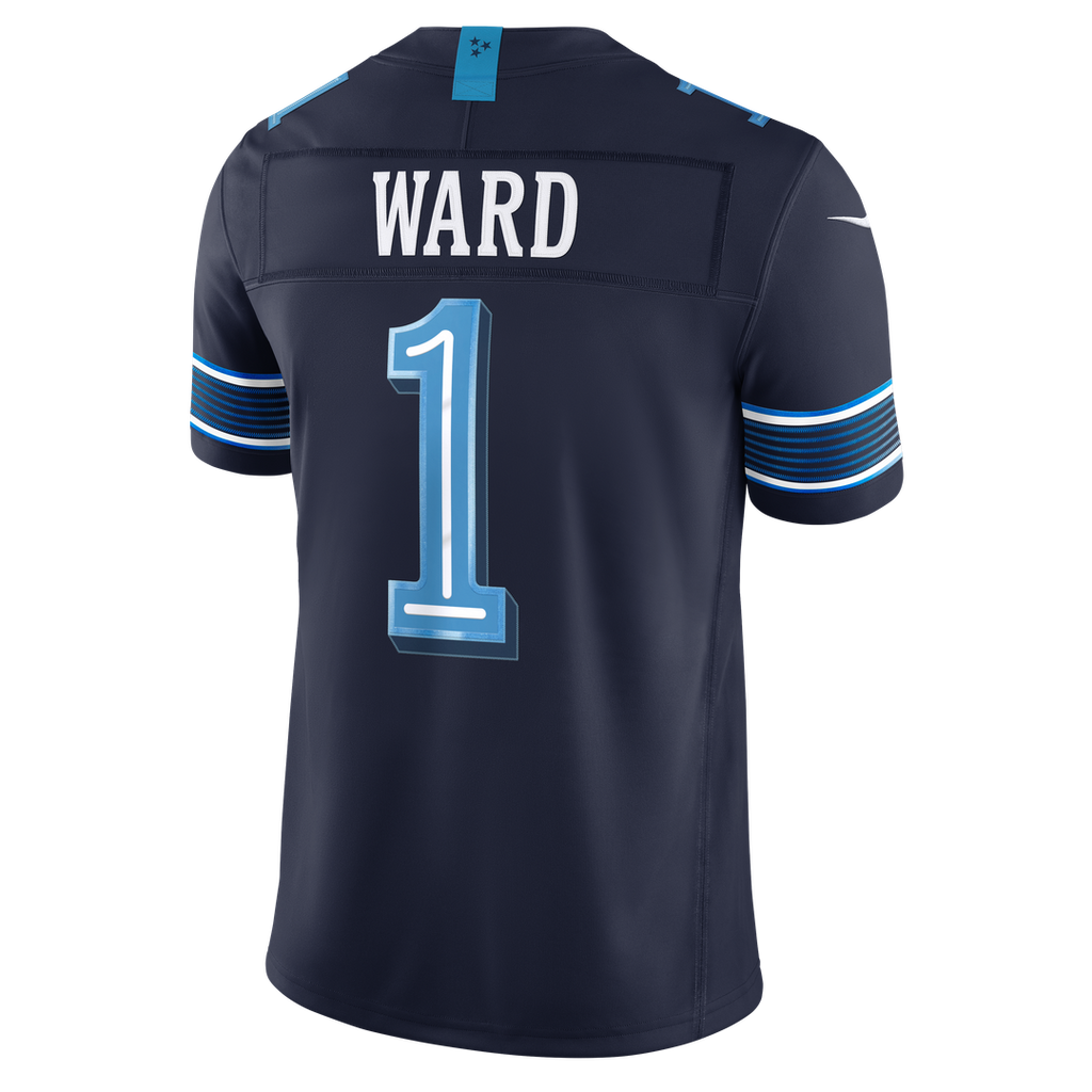 Tennessee Titans Cameron Ward Nike 2026 Rivalries Collection Stitched Limited Jersey - Navy