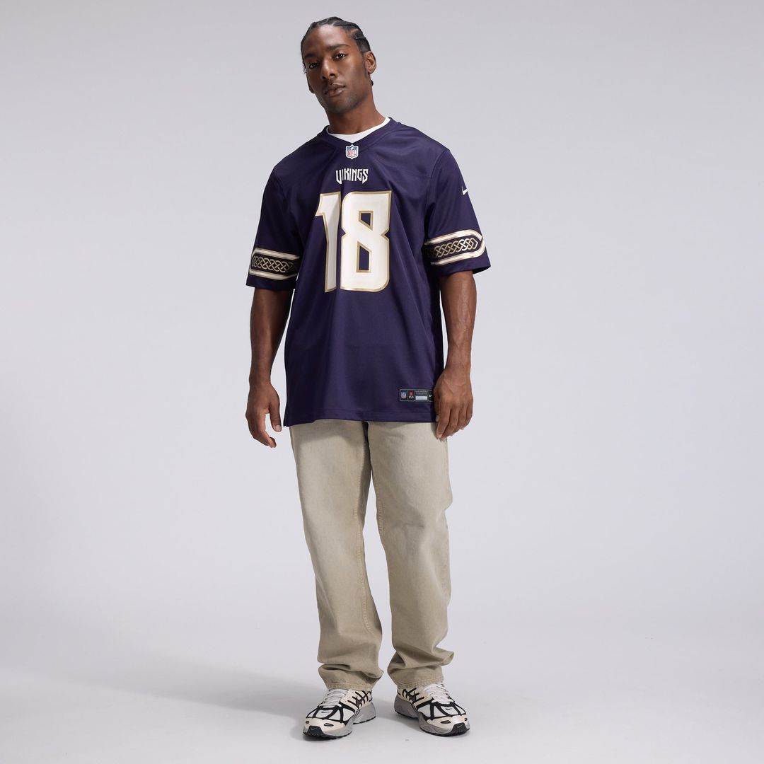 Minnesota Vikings Justin Jefferson Nike 2026 Rivalries Collection Game Jersey - Purple