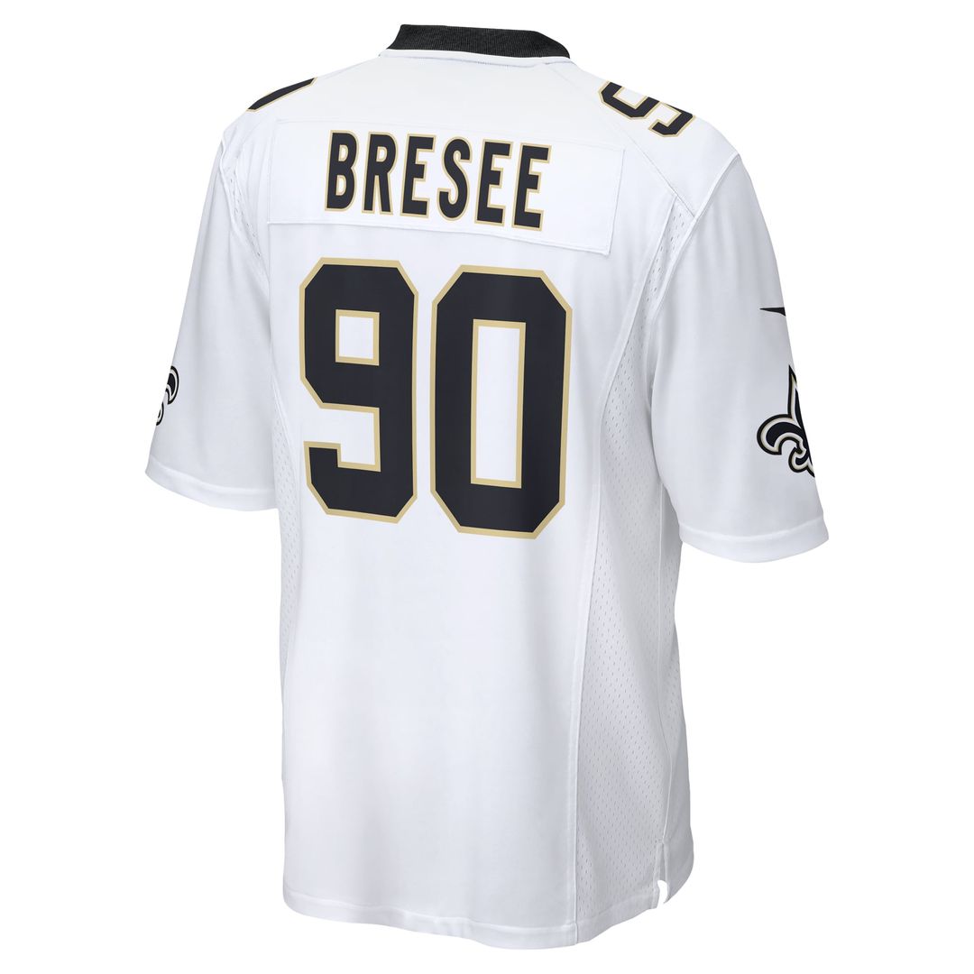 New Orleans Saints Bryan Bresee Nike Game Jersey - White