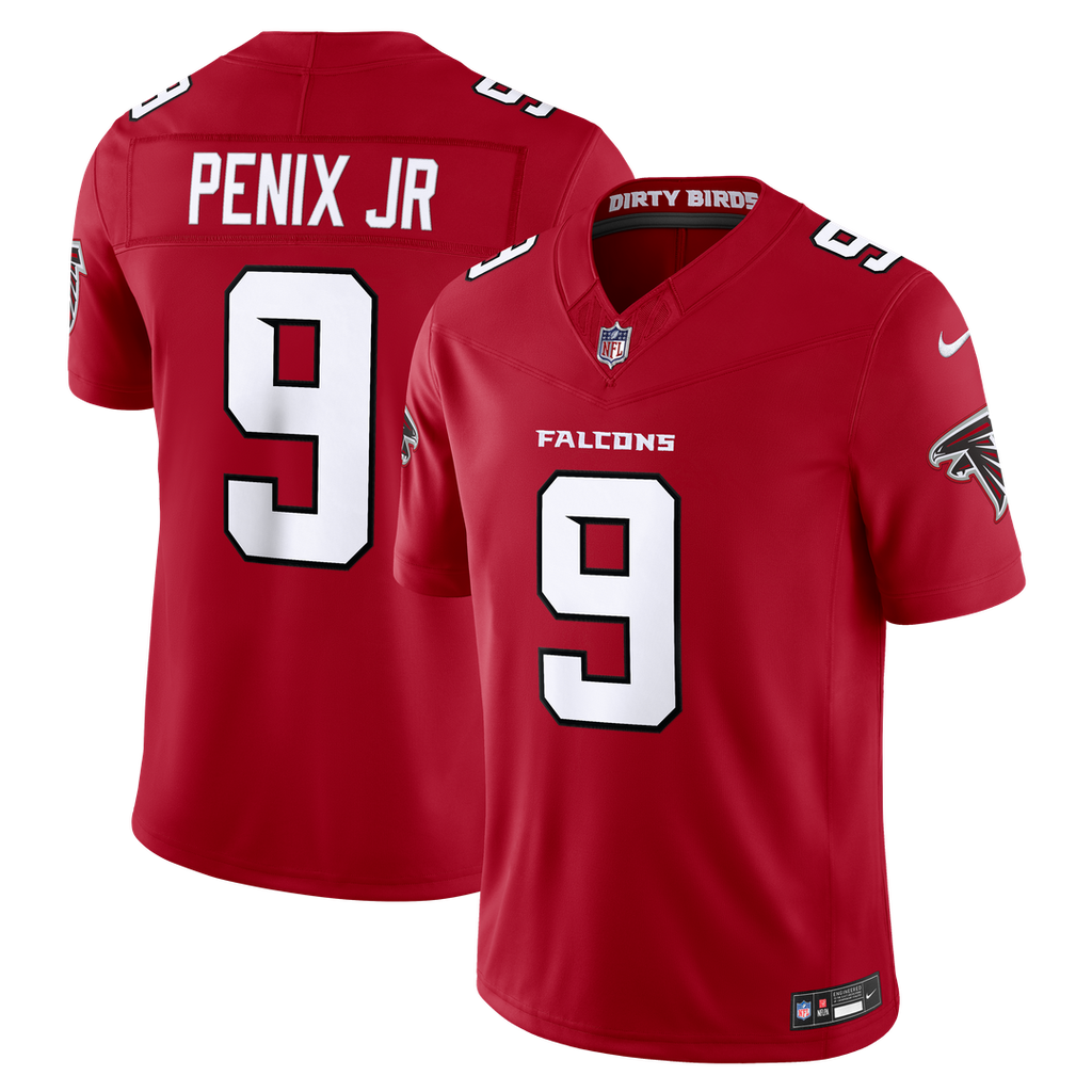 Atlanta Falcons Michael Penix Jr. Nike Team Vapor F.U.S.E. Stitched Limited Jersey - Red