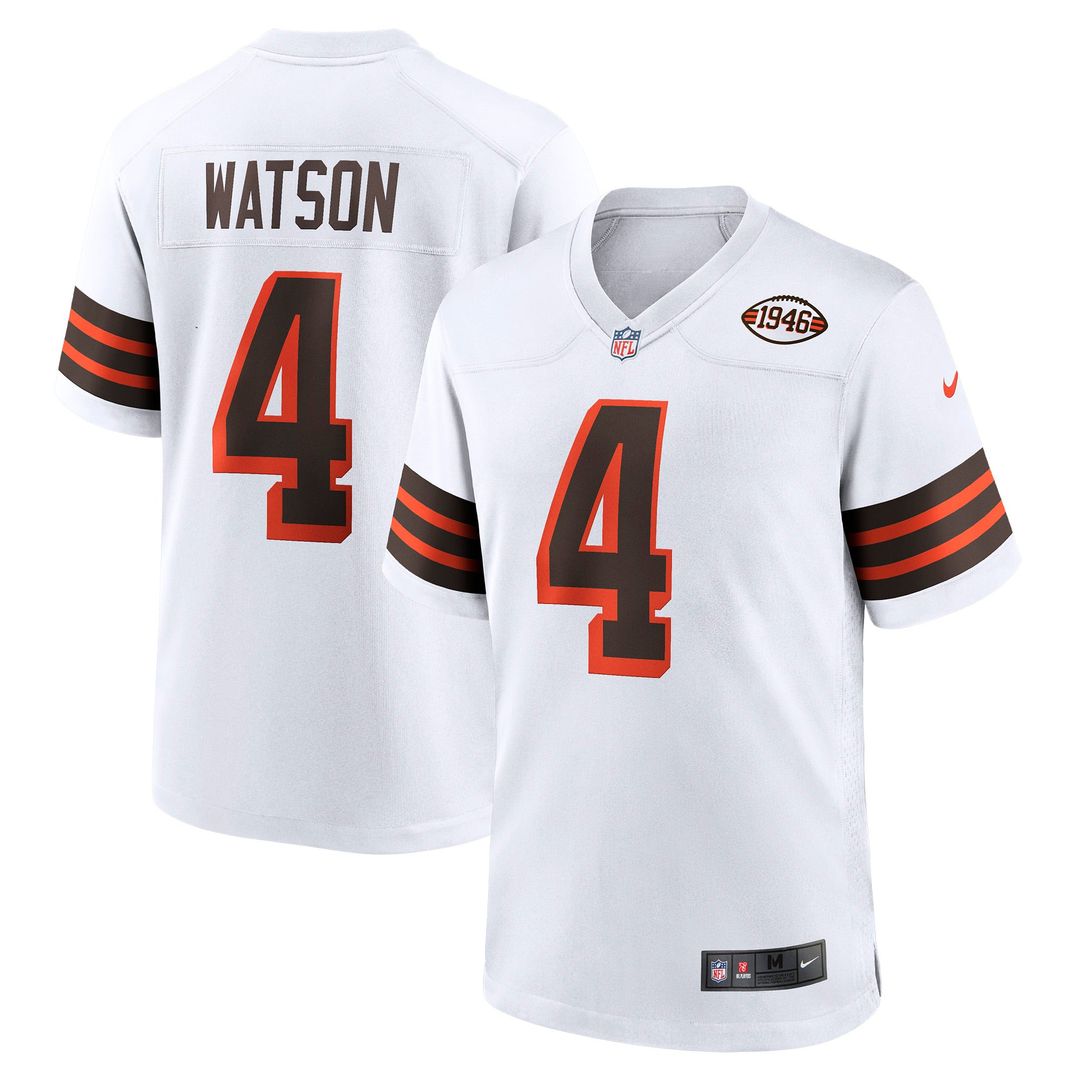 Cleveland Browns Deshaun Watson Nike Alternate Game Jersey - White