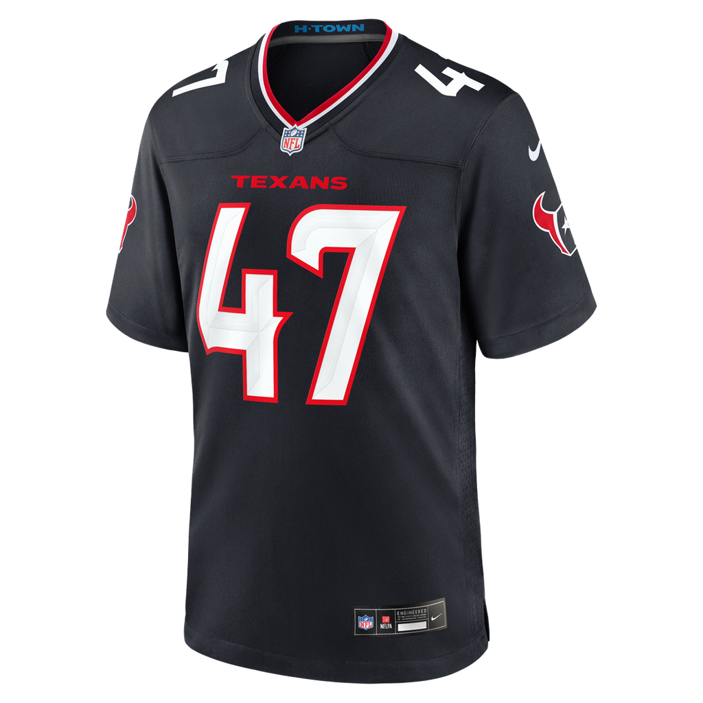 Houston Texans Louis Hansen Nike Team Game Jersey - Navy