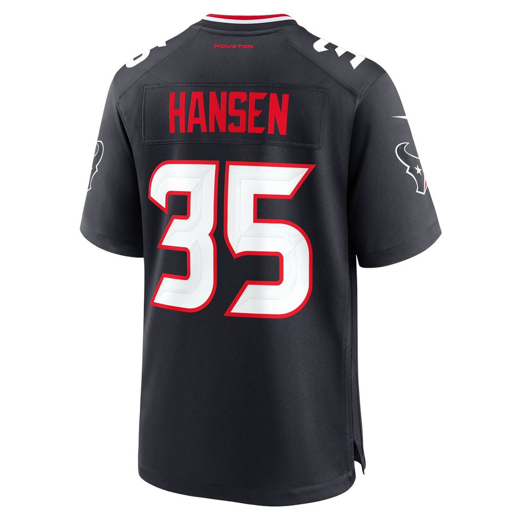 Houston Texans Jake Hansen Nike Team Game Jersey - Navy