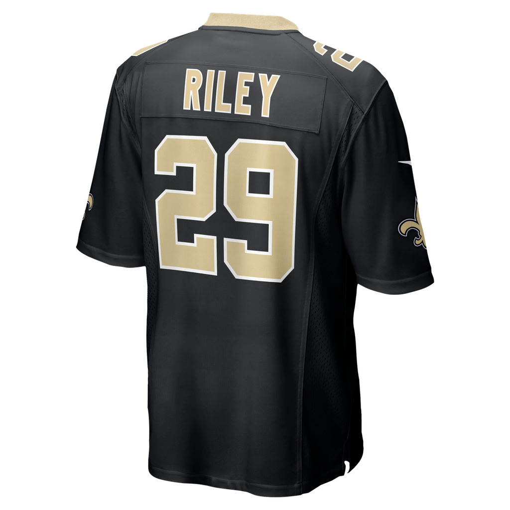 New Orleans Saints Quincy Riley Nike Team Game Jersey - Black