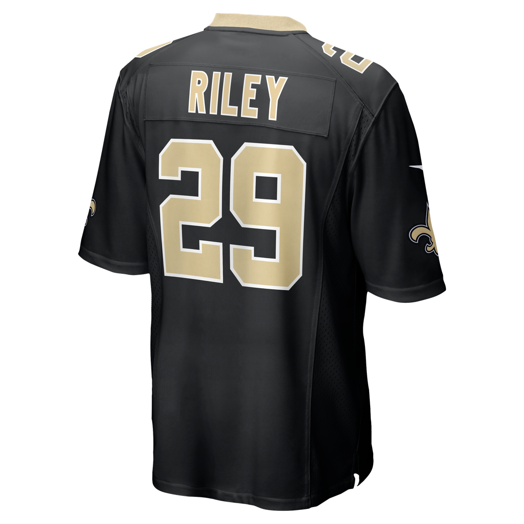 New Orleans Saints Quincy Riley Nike Team Game Jersey - Black