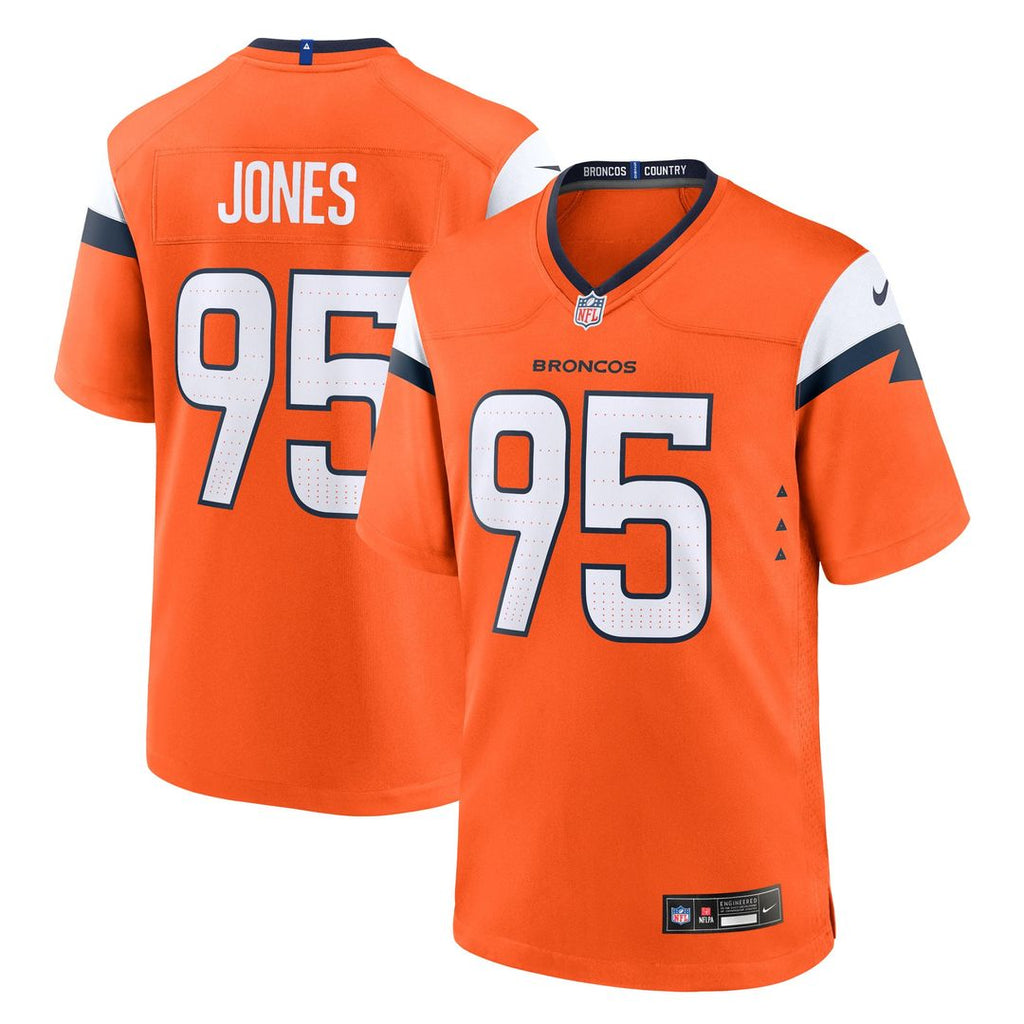 Denver Broncos Sai'vion Jones Nike Team Game Jersey - Orange