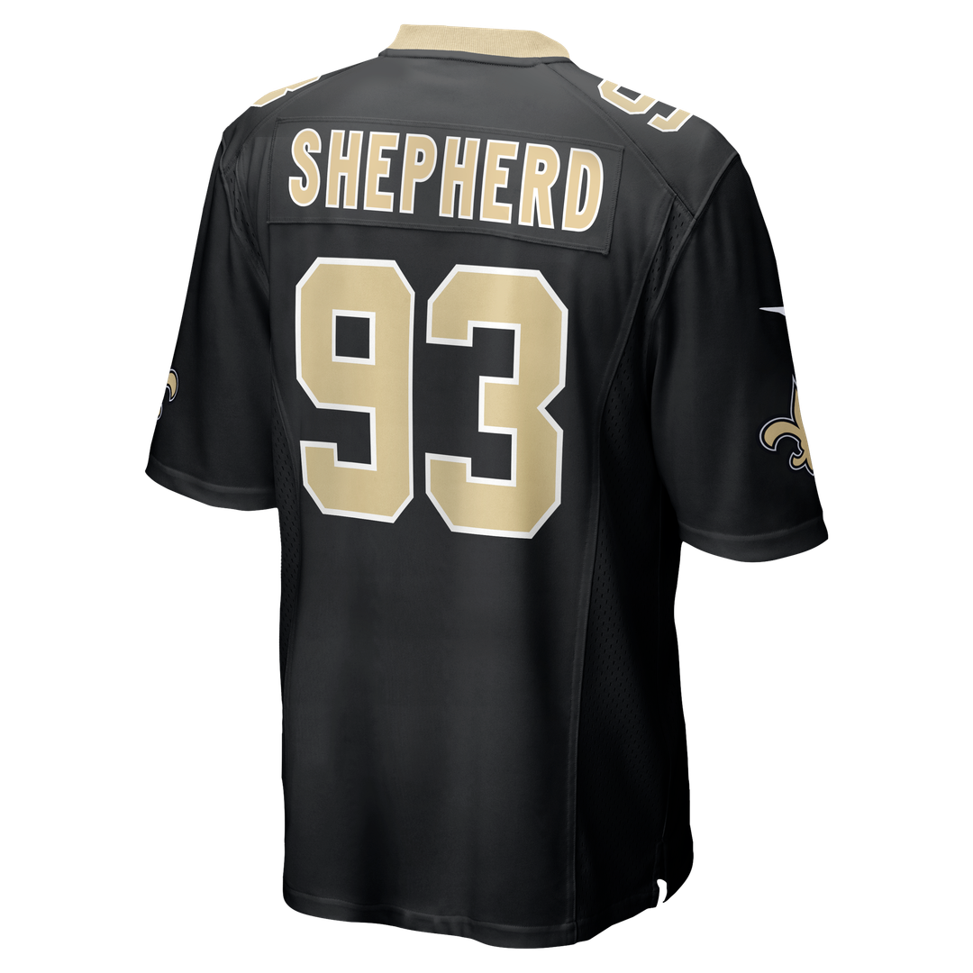 New Orleans Saints Nathan Shepherd Nike Game Jersey - Black