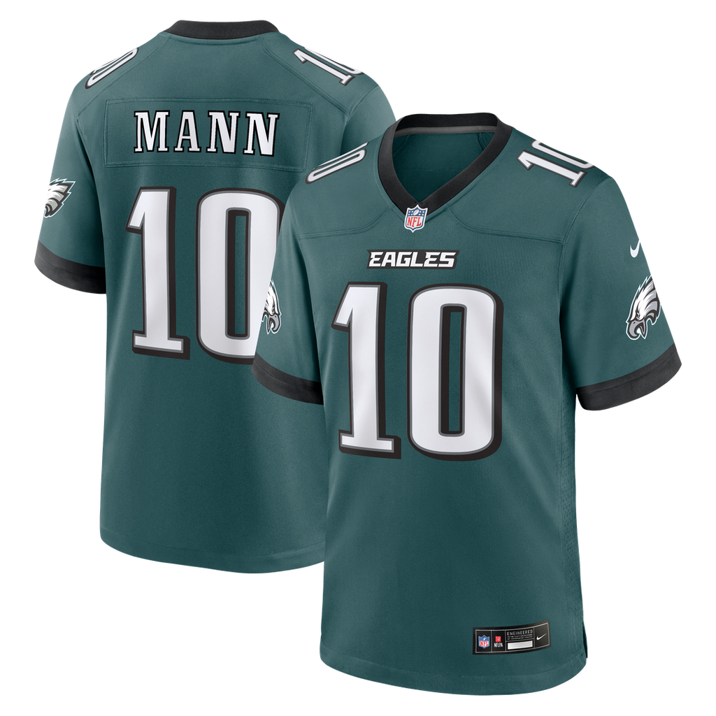 Philadelphia Eagles Braden Mann Nike Team Game Jersey - Midnight Green