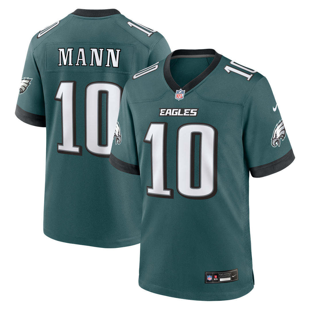 Philadelphia Eagles Braden Mann Nike Team Game Jersey - Midnight Green