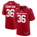 Arizona Cardinals Kitan Crawford Nike Team Game Jersey - Cardinal