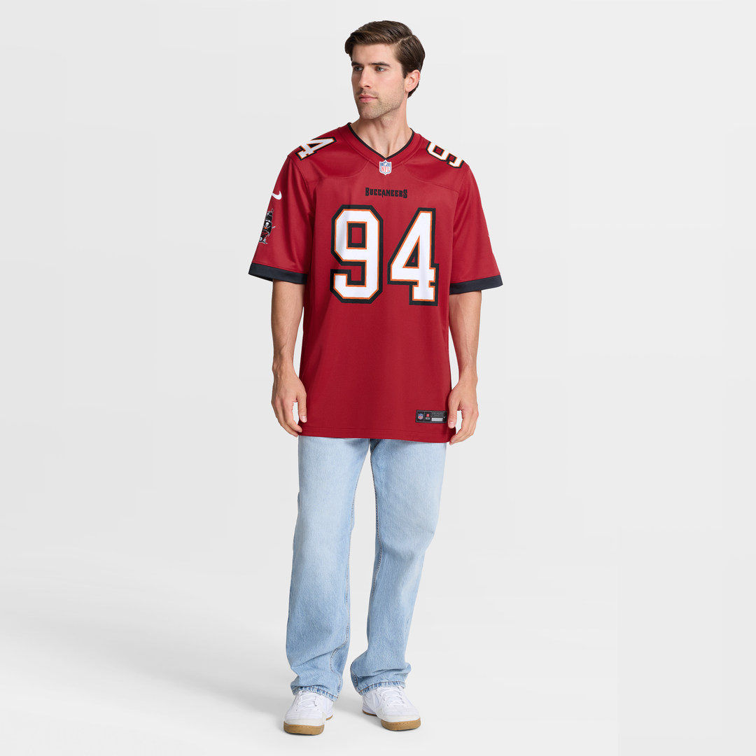 Tampa Bay Buccaneers Calijah Kancey Nike Game Jersey - Red