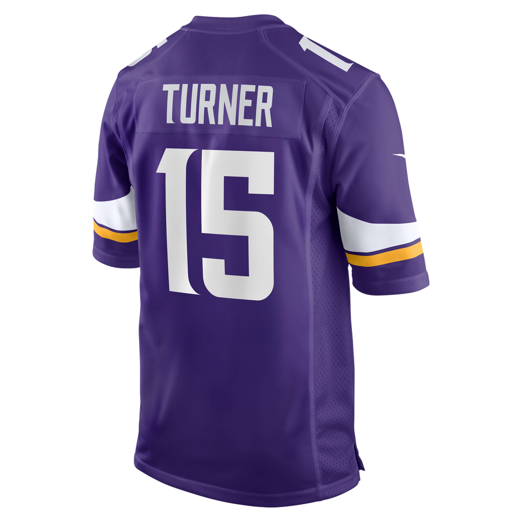 Minnesota Vikings Dallas Turner Nike Player Game Jersey - Purple