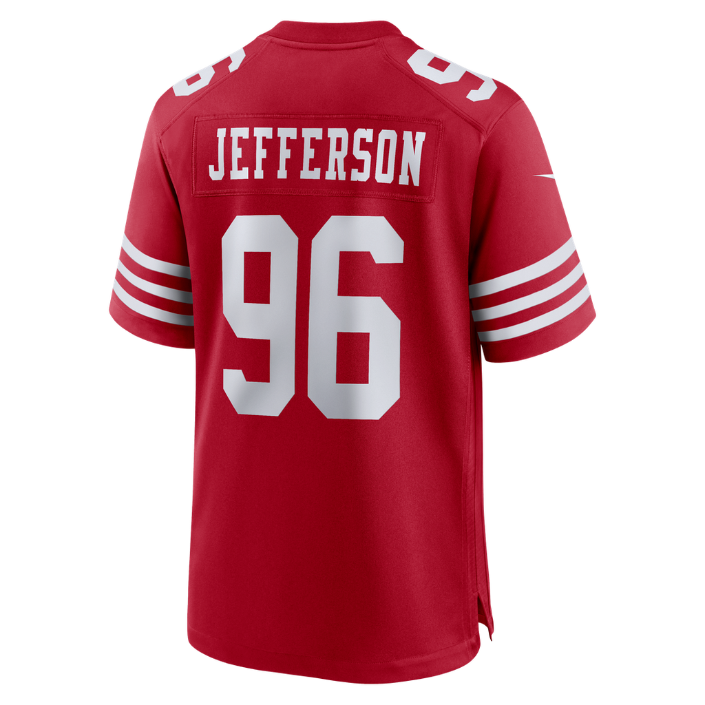 San Francisco 49ers Jordan Jefferson Nike Team Game Jersey - Scarlet