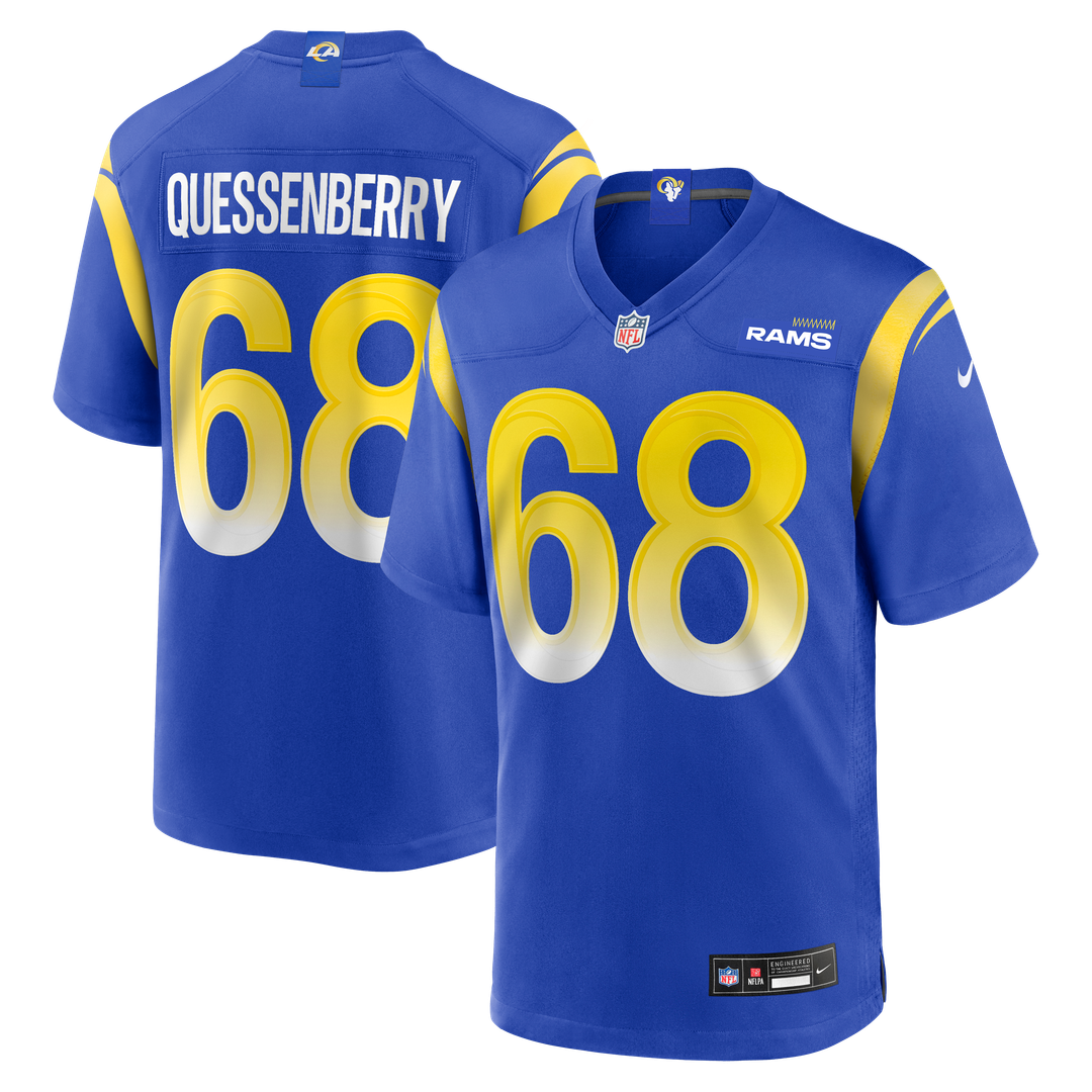 Los Angeles Rams David Quessenberry Nike Team Game Jersey - Royal