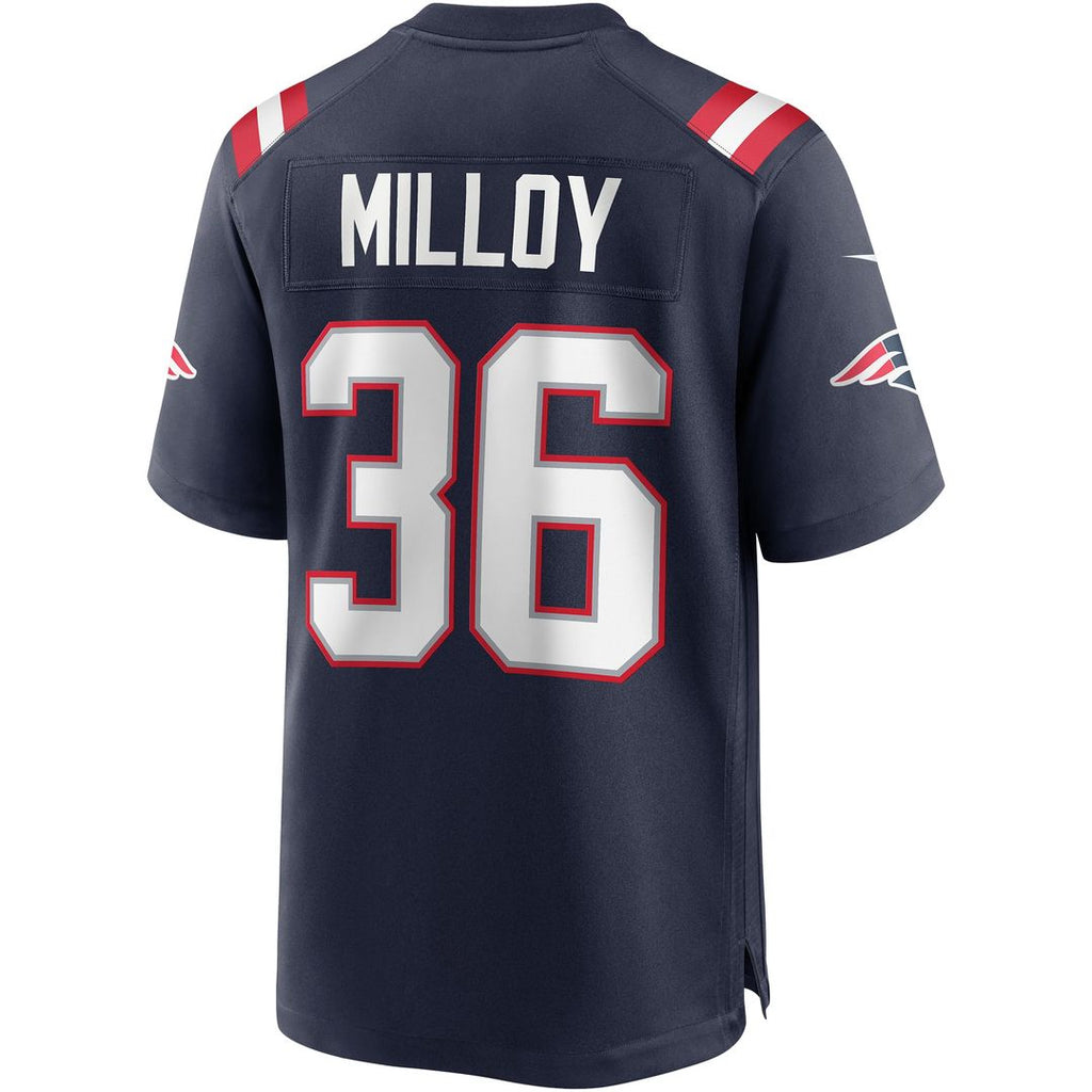 New England Patriots Lawyer Milloy Nike Game Retired Player Jersey - Navy