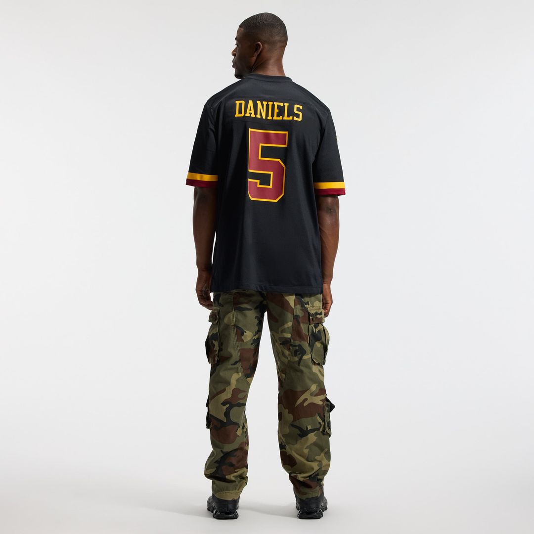 Washington Commanders Hail Raiser Washington Commanders Jayden Daniels Nike Alternate Game Jersey - Black