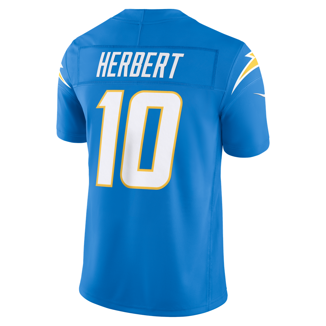 Los Angeles Chargers Justin Herbert Nike Alternate Super Chargers Vapor F.U.S.E. Stitched Limited Jersey - Navy