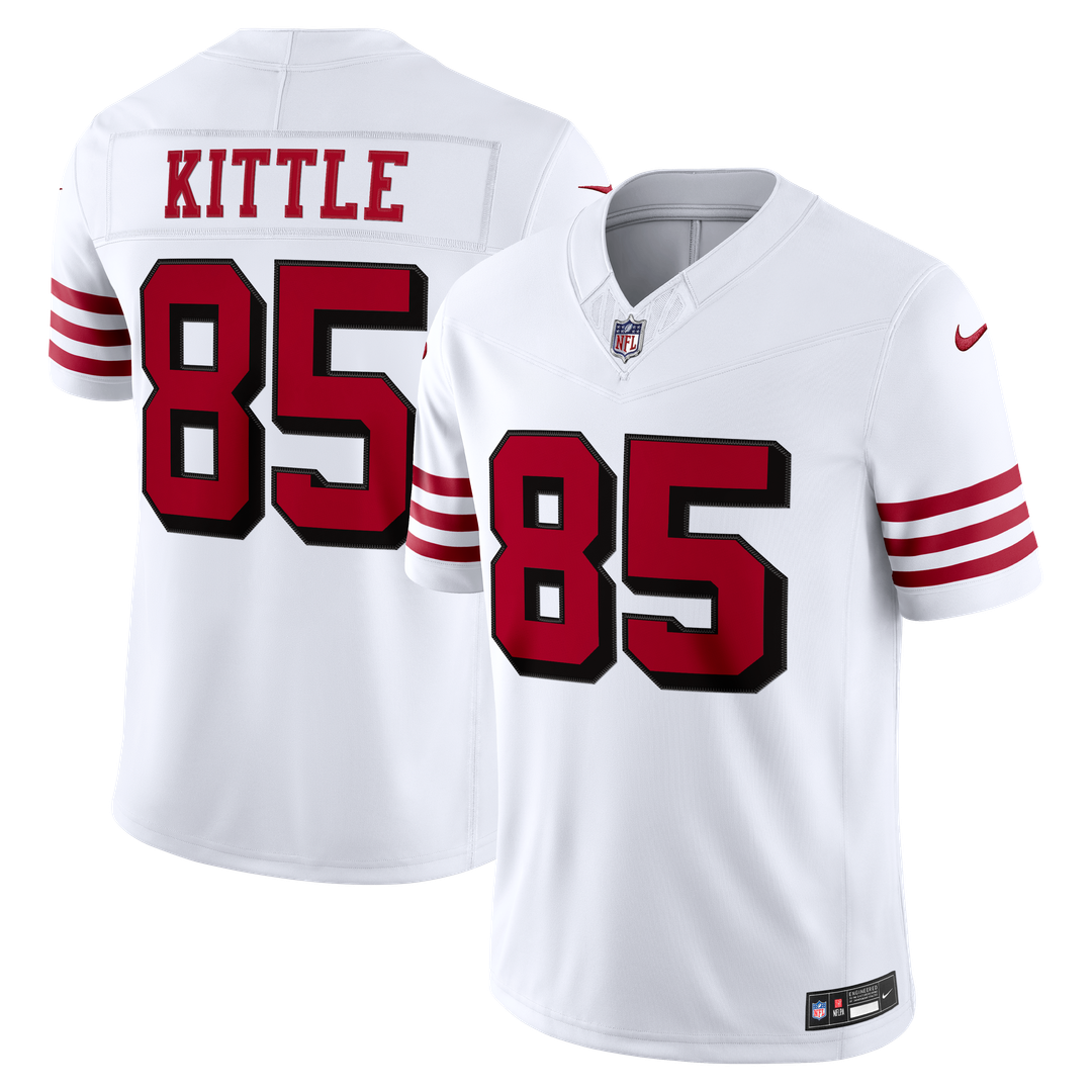 San Francisco 49ers George Kittle Nike Alternate Vapor F.U.S.E. Stitched Limited Jersey - White