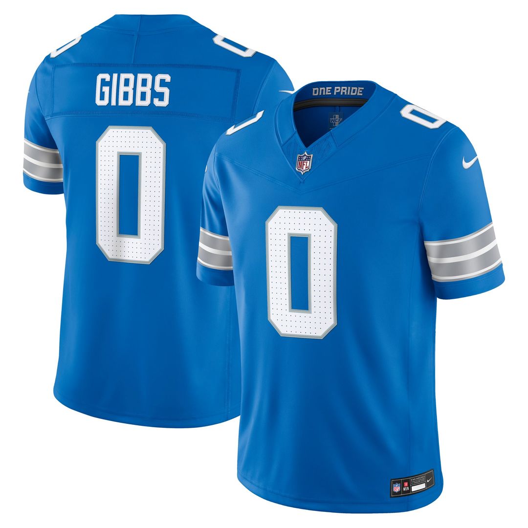 Detroit Lions Jahmyr Gibbs Nike Team Vapor F.U.S.E. Stitched Limited Jersey - Blue