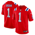 New England Patriots A.J. Brown Nike Game Jersey - Red