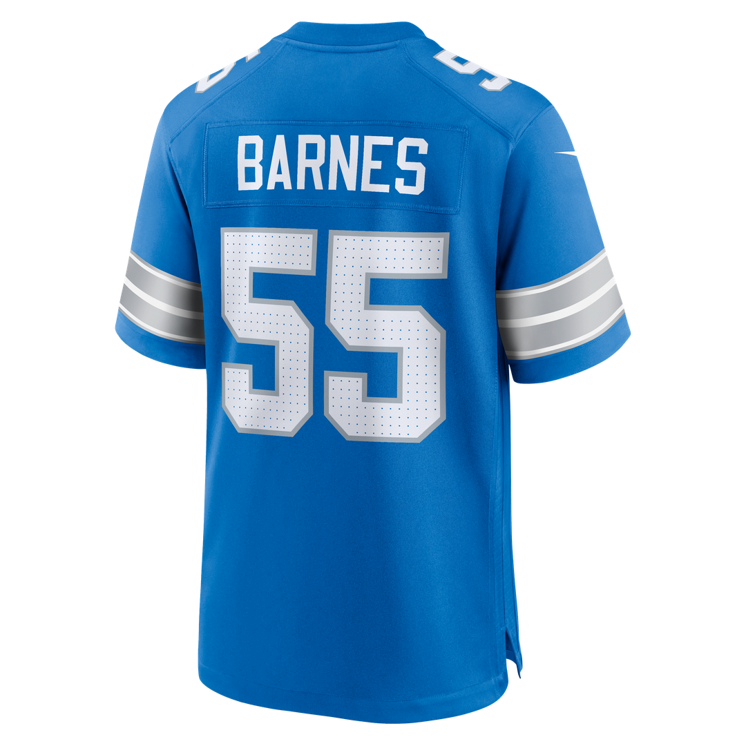 Detroit Lions Derrick Barnes Nike Team Game Jersey - Blue