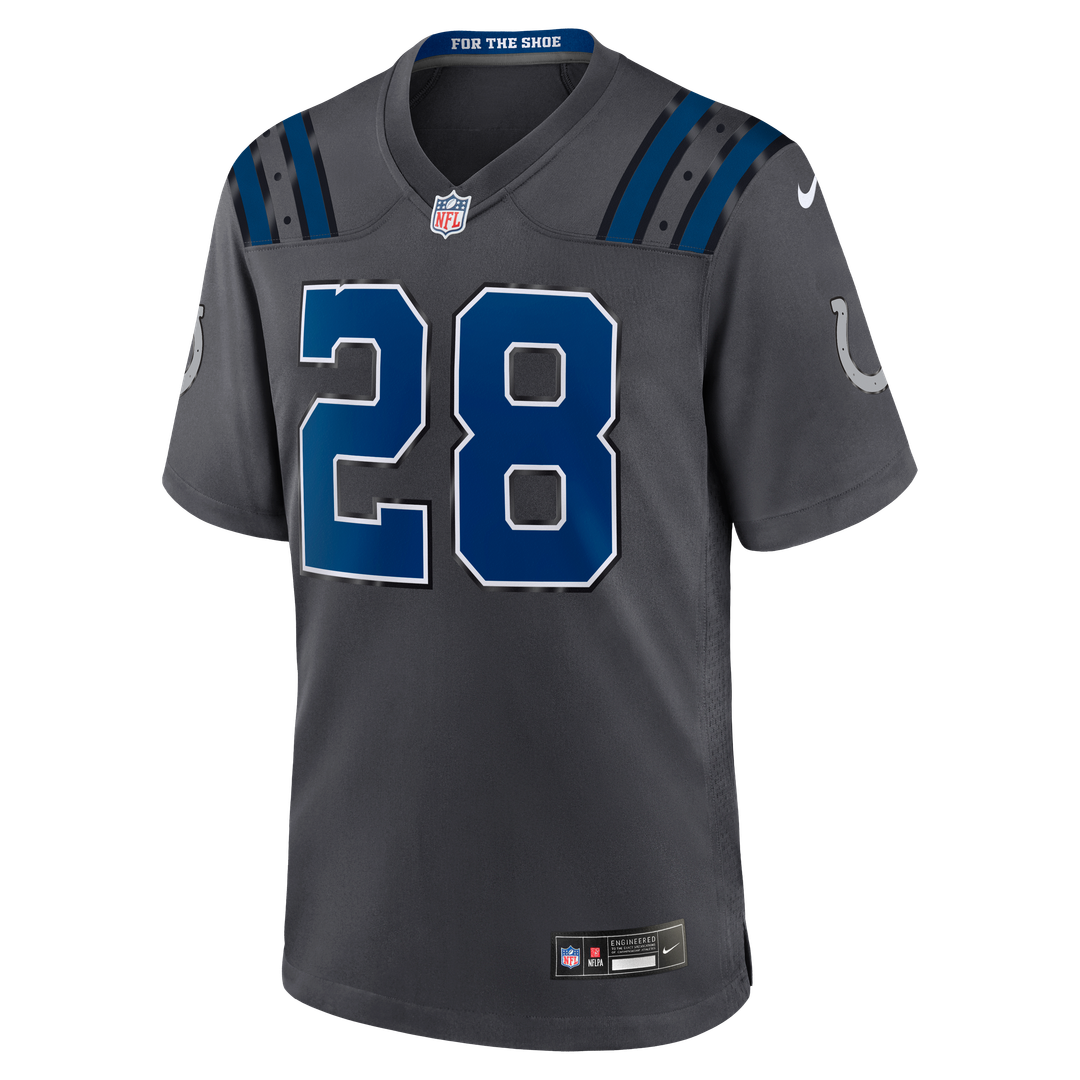 Indianapolis Colts Jonathan Taylor Nike 2026 Rivalries Collection Game Jersey - Anthracite